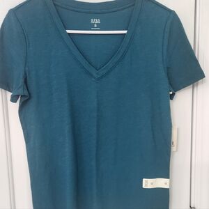 Women's Ana XS Teal Tshirt 100% Cotton